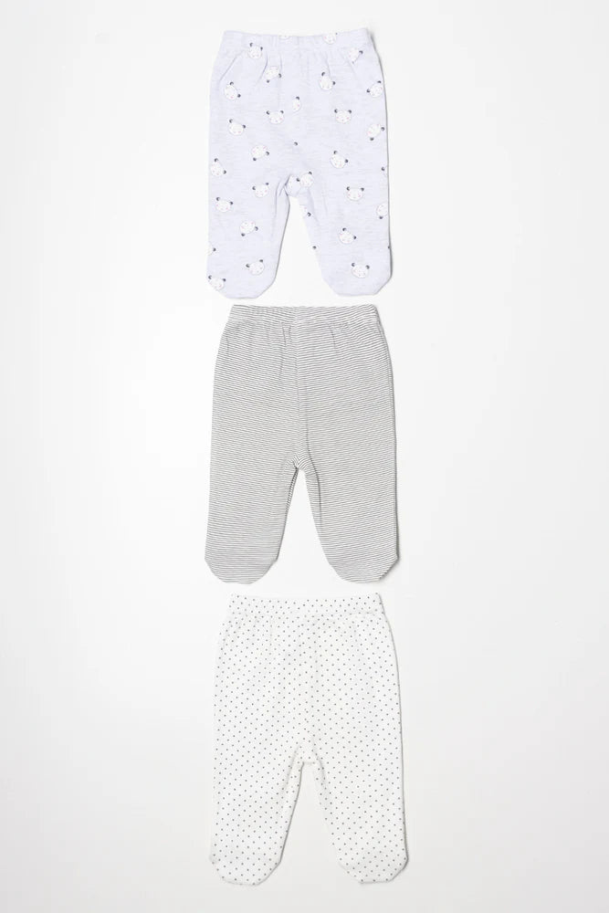 3 Pack Leggings Grey