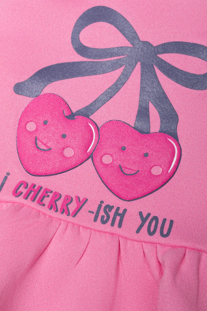 Hooded Peplum Tracksuit Pink