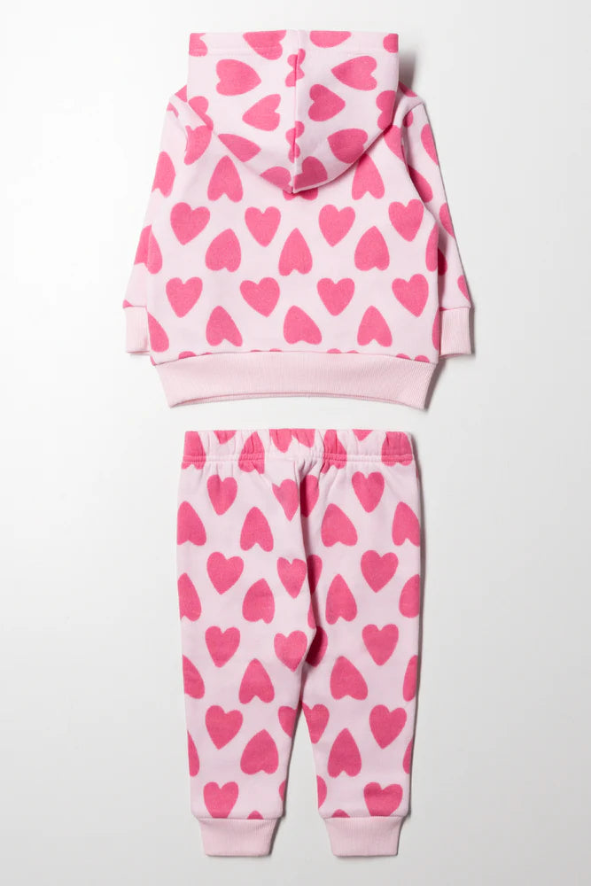 Hart Trainingspak Roze