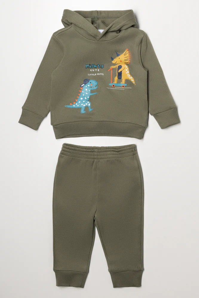 Dinosaur Tracksuit Green