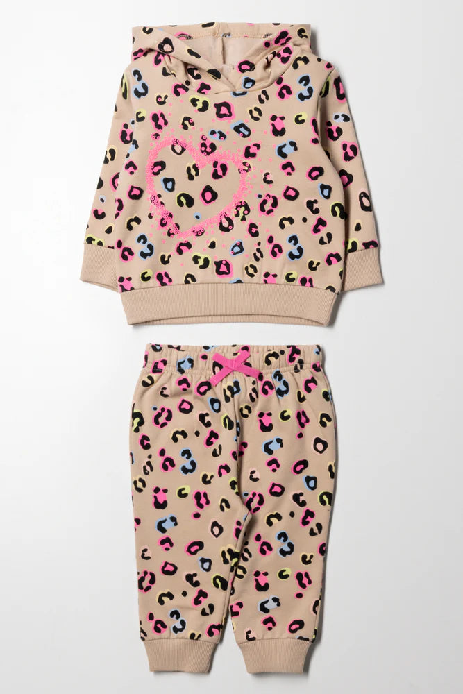 Animal Tracksuit Peach