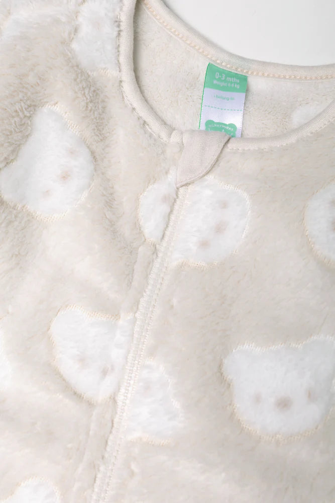 Embossed Babygrow Natural