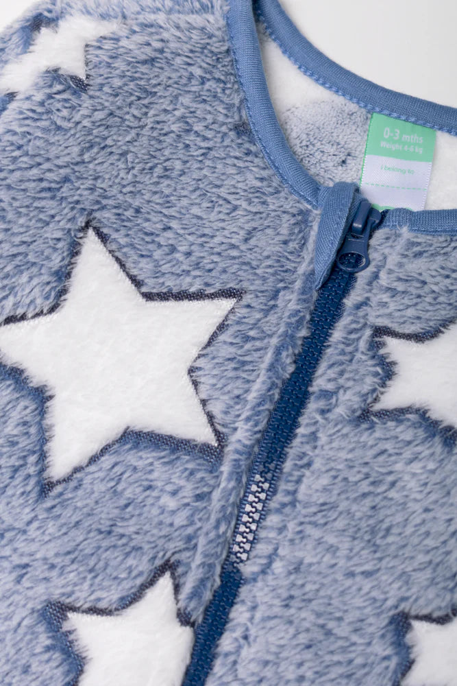 Embossed Babygrow Navy