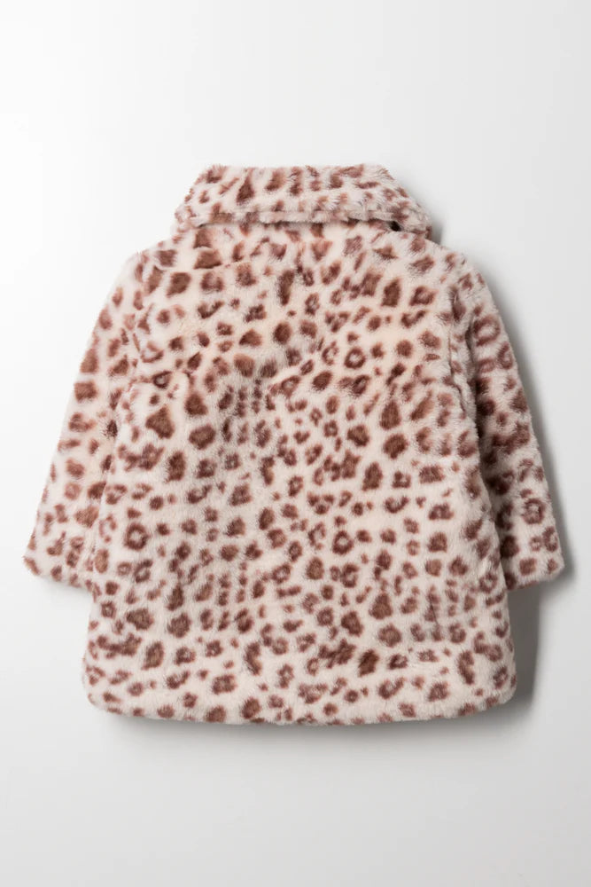 Animal Fur Coat Multi