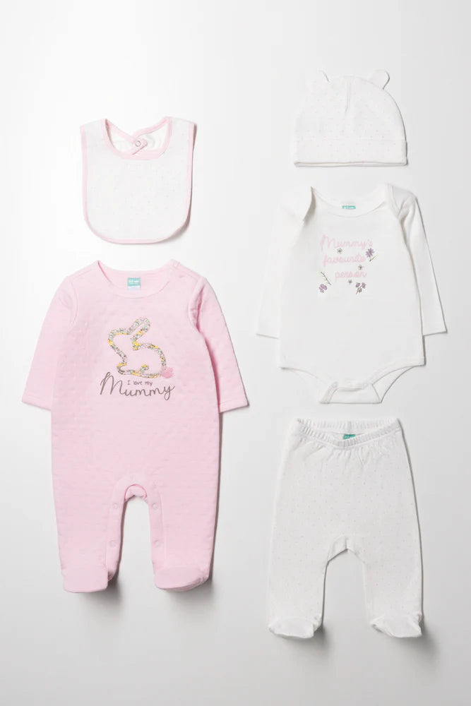 5-delige Bunnyset Roze