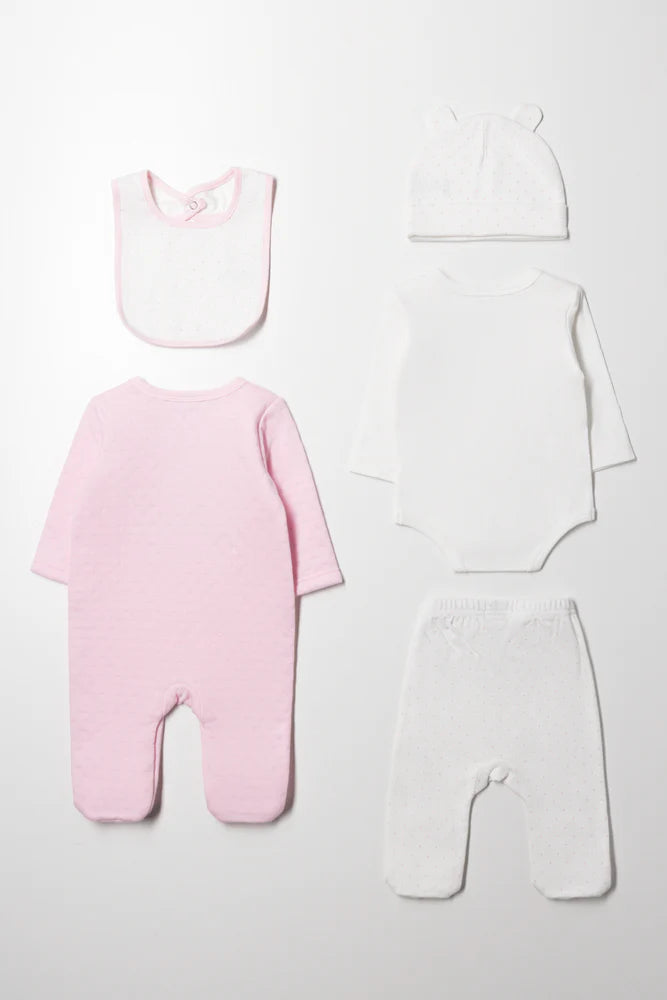 5-delige Bunnyset Roze
