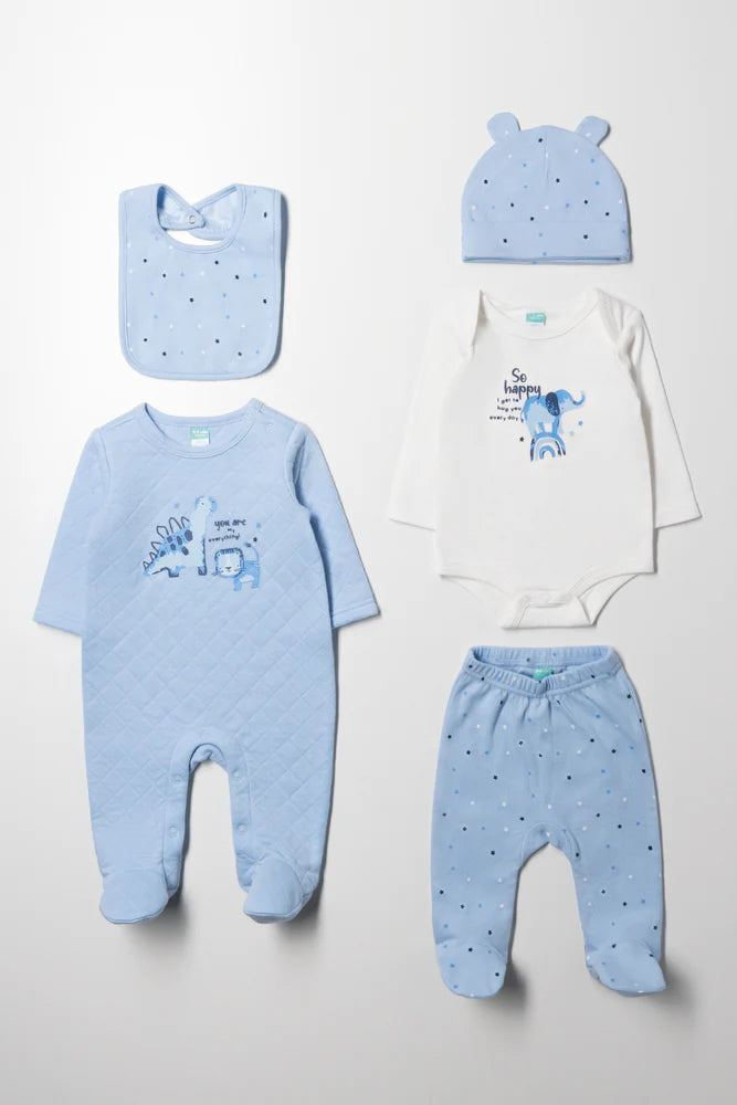 5-delige Safariset Blauw