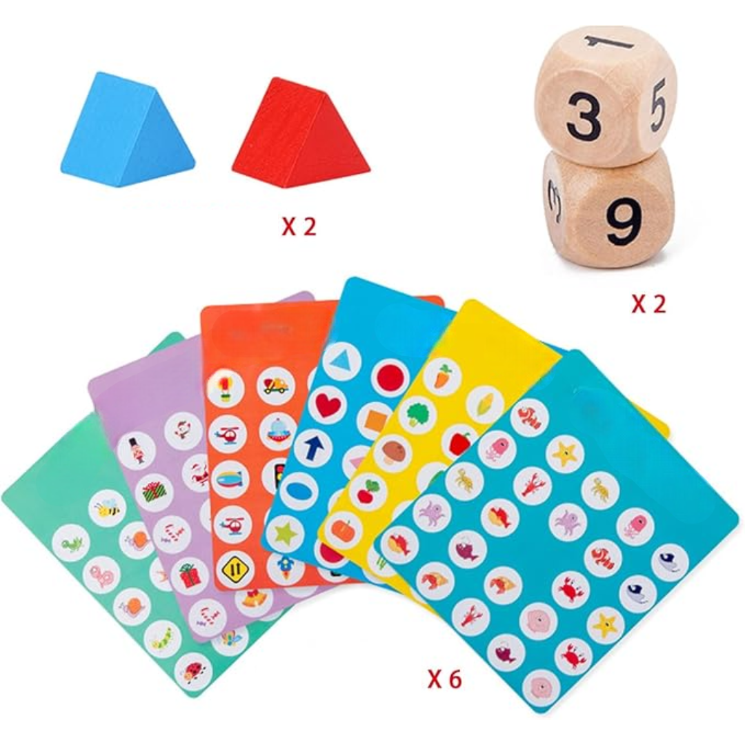 PatternPairs - Holz-Memoryspiel für Kinder ab 3 Jahren | Kognitives & Visuelles Lernen