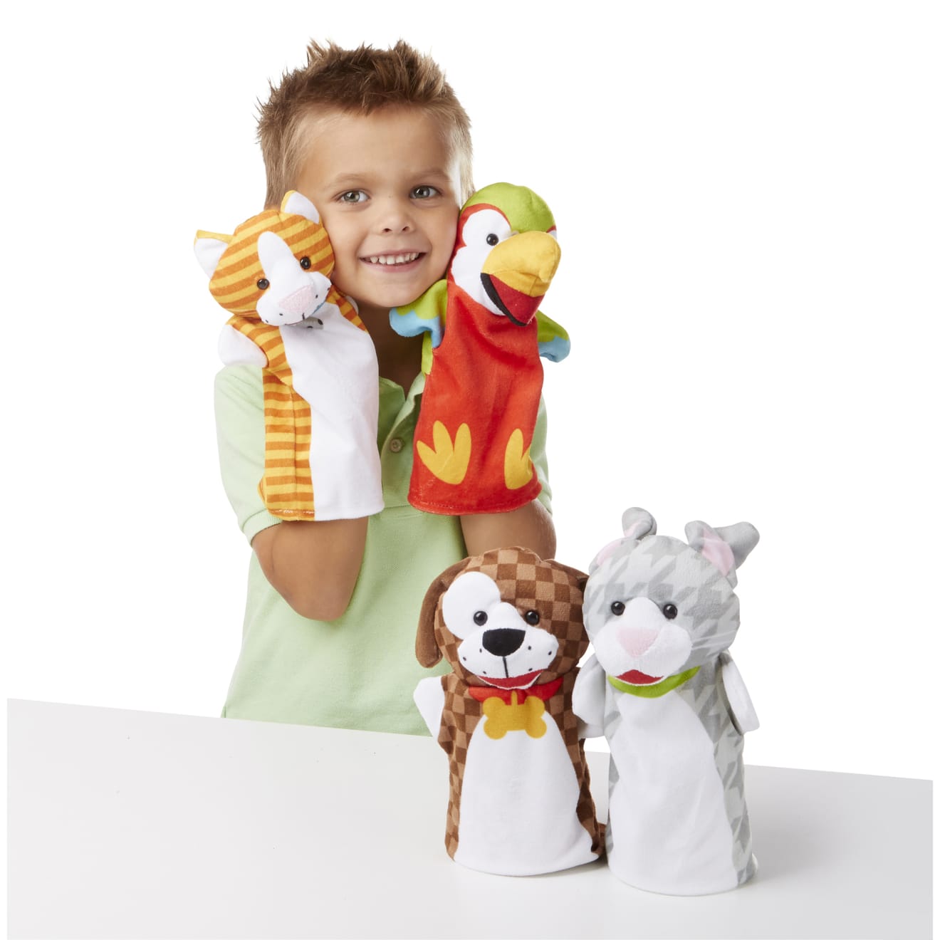Speelse Huisdieren Handpoppen