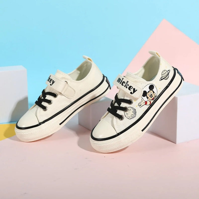 Playful Mickey Mouse Canvas Shoes