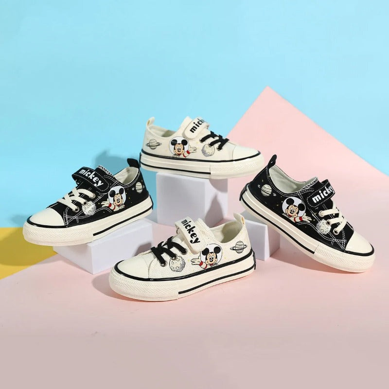 Playful Mickey Mouse Canvas Shoes