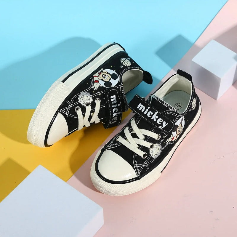 Playful Mickey Mouse Canvas Shoes