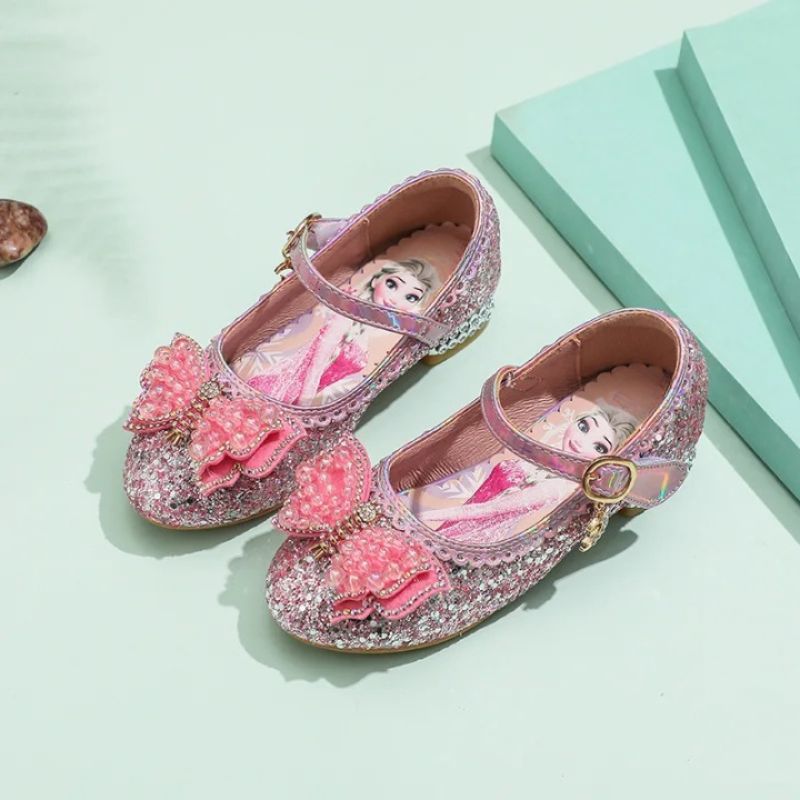 Prinses Elsa bedrukte hoge hakken leren schoenen