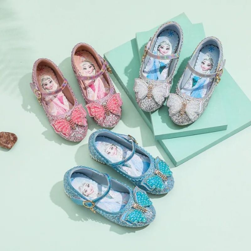 Prinses Elsa bedrukte hoge hakken leren schoenen
