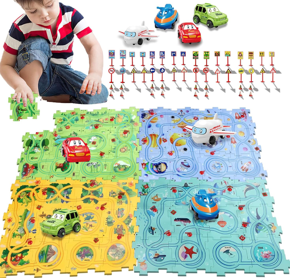 PuzzleRacerTrack- Track Car Puzzle Kreatives Spielzeug