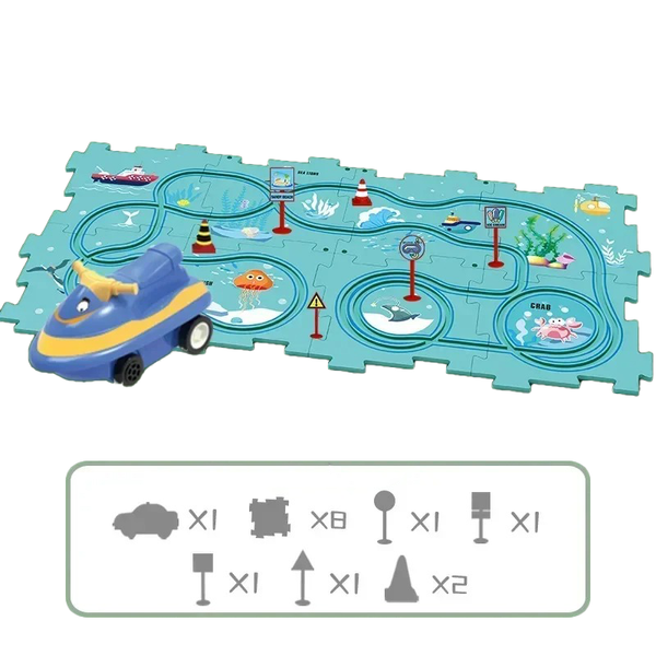 PuzzleRacerTrack- Track Car Puzzle Kreatives Spielzeug