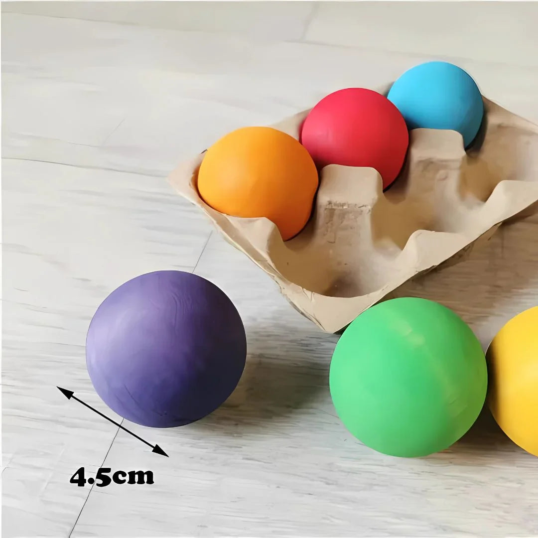 RainbowSphere – Bunte Holz-Regenbogen Sortierbälle für Kinder ab 3 Jahren
