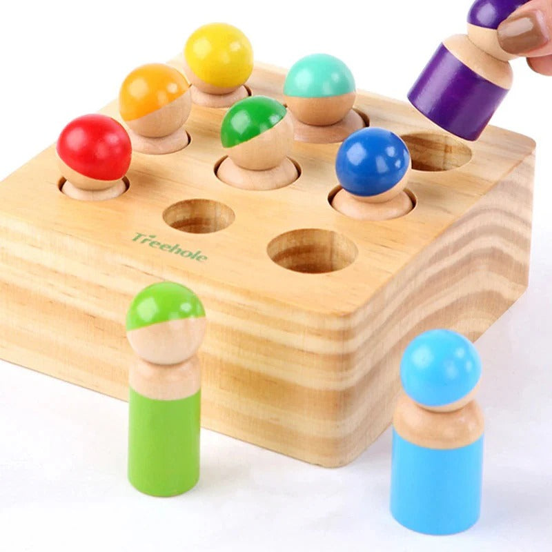 ForestSort – Holzsortier- und Entdeckungsspielzeug für Kinder ab 3 Jahren – Fördert Feinmotorik und fantasievolles Spielen