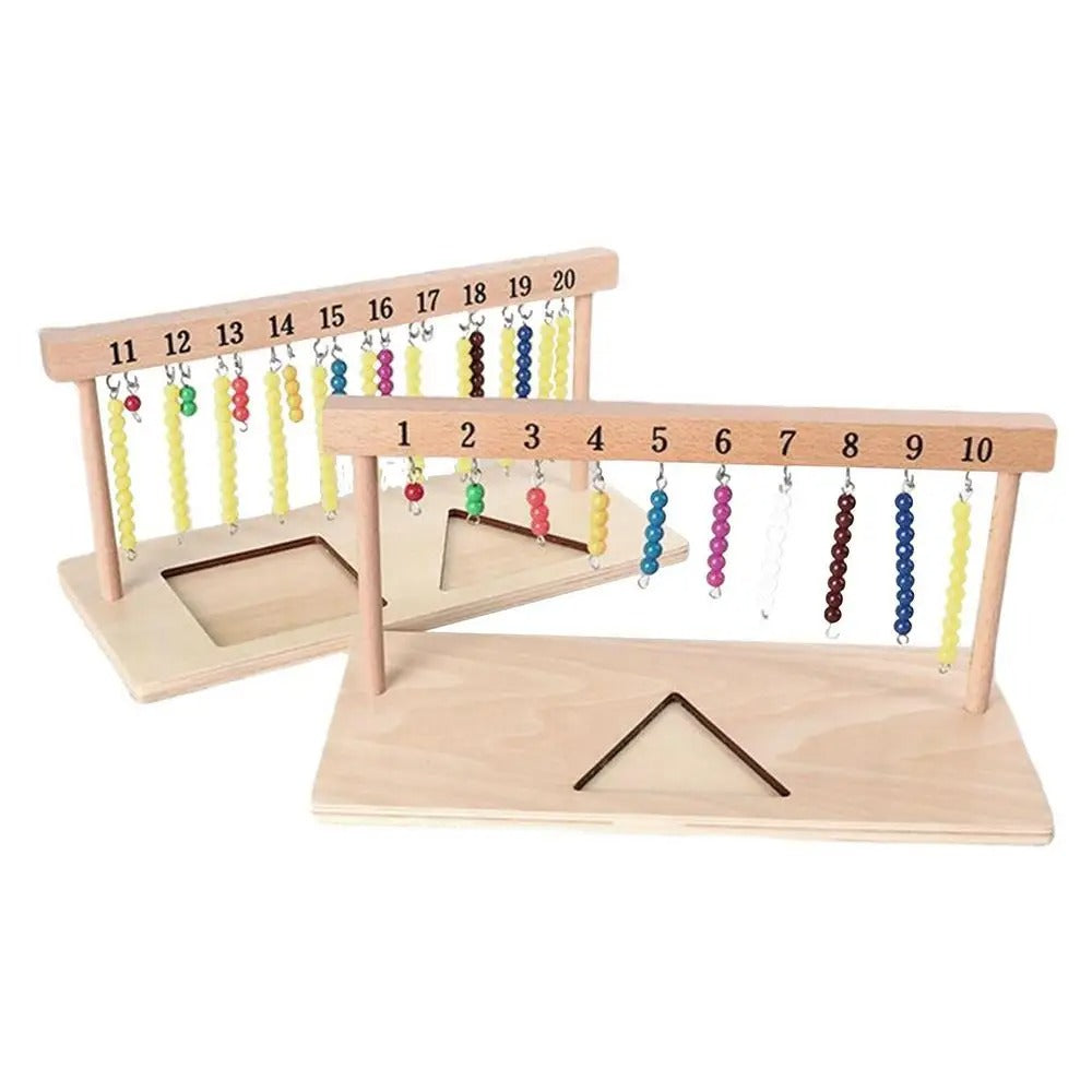 CountBeads Montessori Perlen-Treppe – Zählen & Rechnen – Ab 3 Jahren