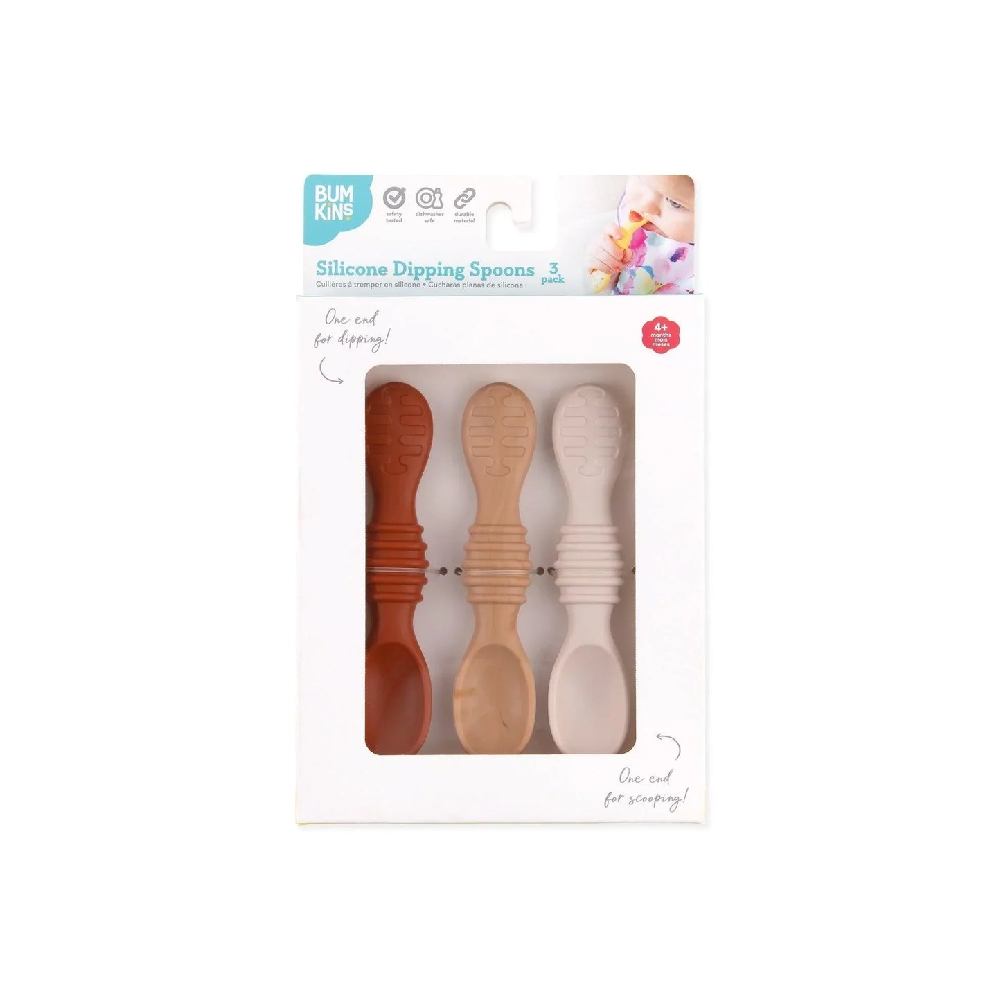 Siliconen diplepels 3-pack: Rocky Road