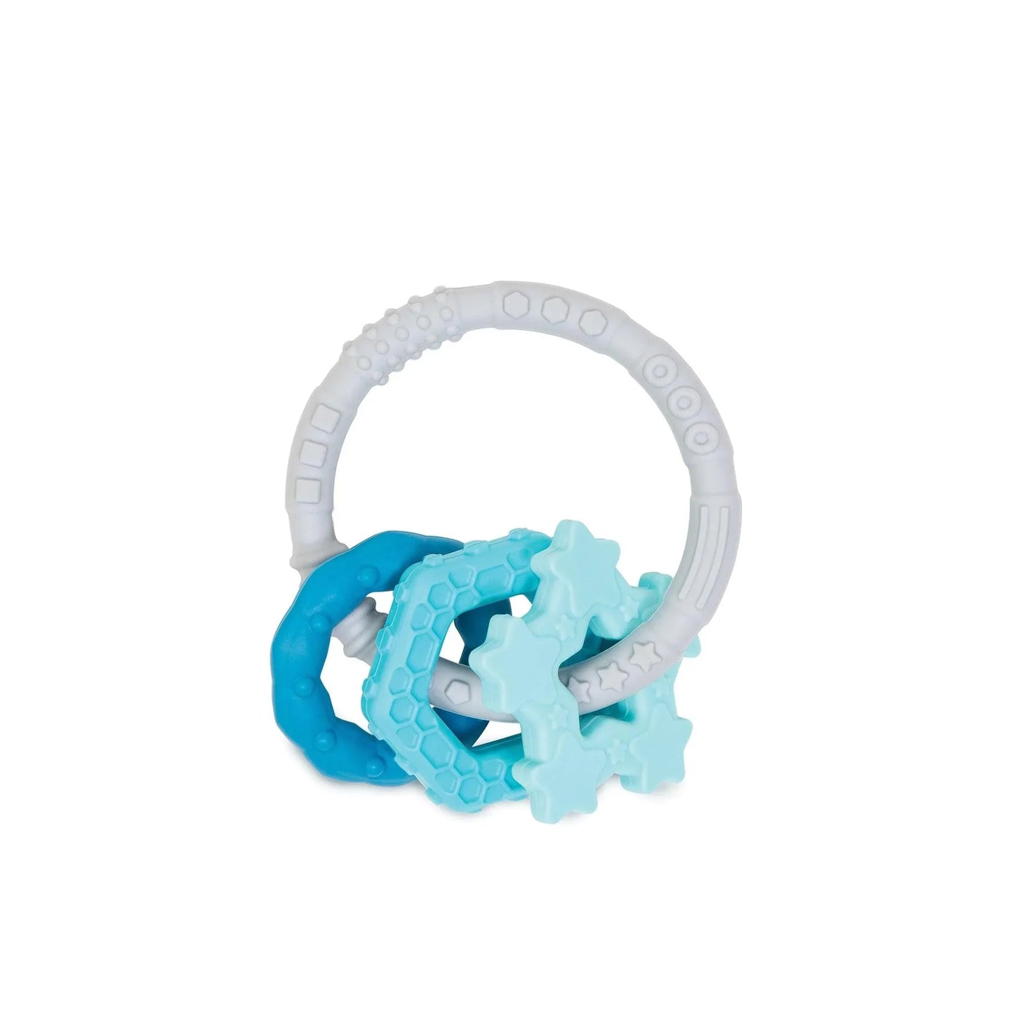 Siliconen bijtringetjes: blauw