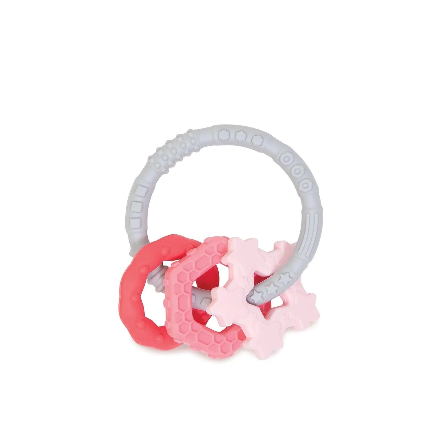 Siliconen bijtringetjes: roze