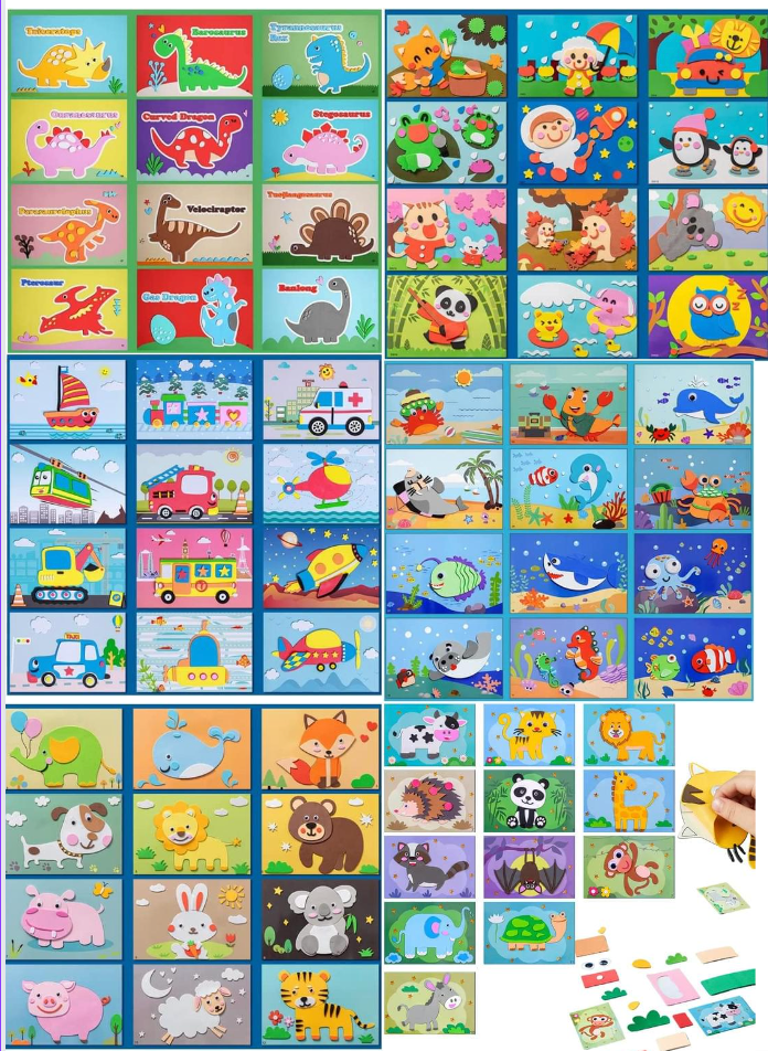 StickerPuzzles - Basteln Basteln Puzzle Spielzeug Filz Stoff Aufkleber