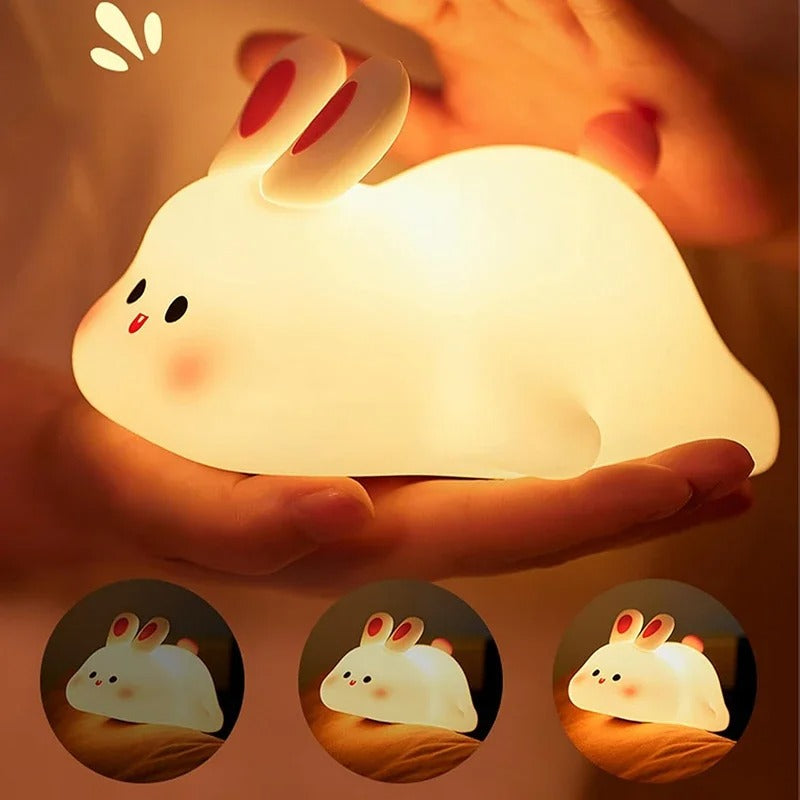 BunnyGlow - Kindersicheres Babyzimmer-Nachtlicht Kaninchen