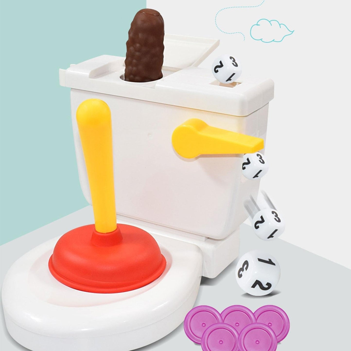 CatchWhirl - Fliegendes Fangspiel mit sich drehender Pupsfigur
