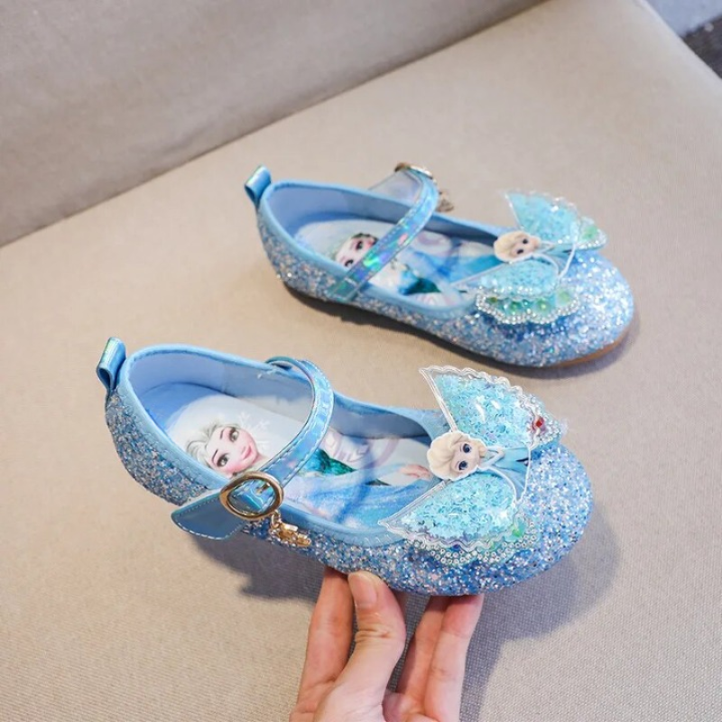 Prinses Elsa glanzende strikschoenen