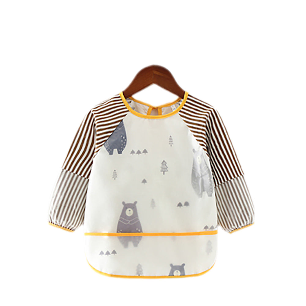 Baby schort met lange mouwen, schort, slabbetje, babyberen
