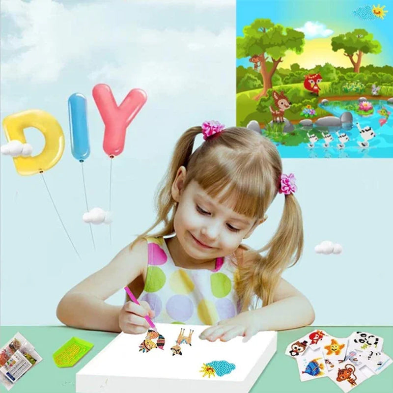 SparkleCraft - DIY Cartoon-Diamant-Malerei für Kinder