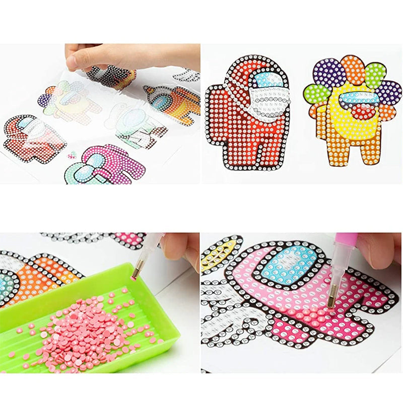 SparkleCraft - DIY Cartoon-Diamant-Malerei für Kinder