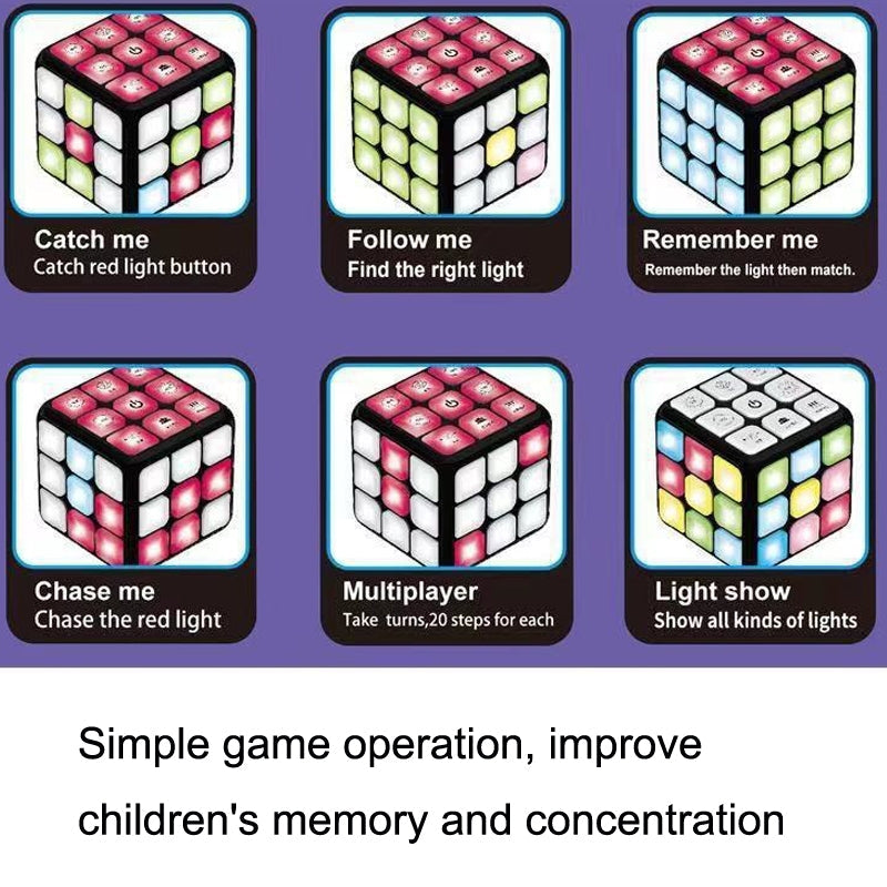 GalaxyCube – Leuchtendes Gedächtnisspiel für Kinder ab 6 Jahren – Fördert Konzentration & Reaktion