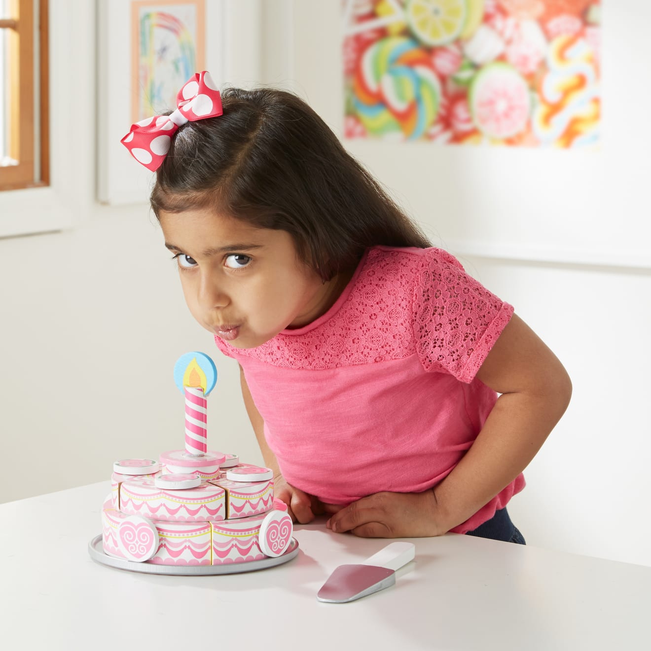 Triple-Layer Party Cake - Wooden Play Food