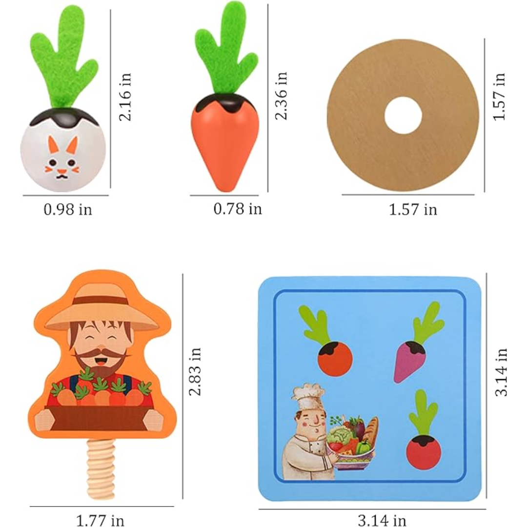 GrowGarden - Montessori Gemüse Spielset