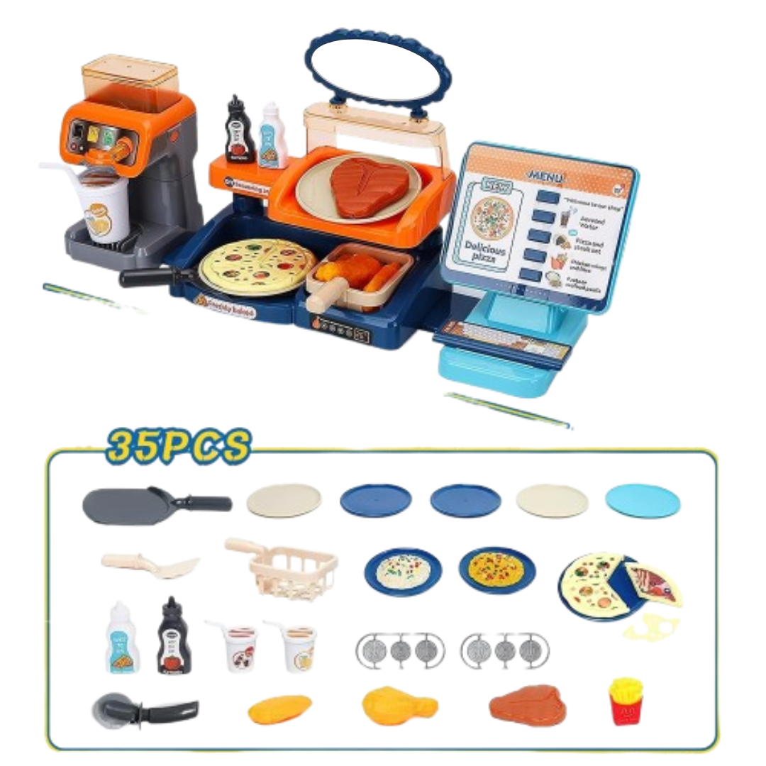 SliceSkills - Lernspielzeug Pizzaladen