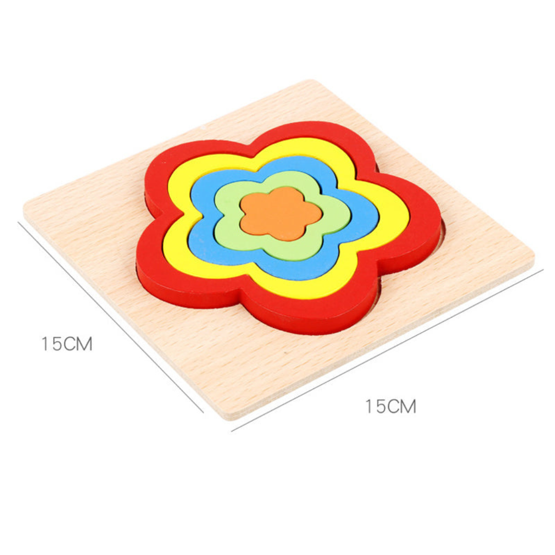 ShapeSort - Holz Montessori Puzzle-Spiel