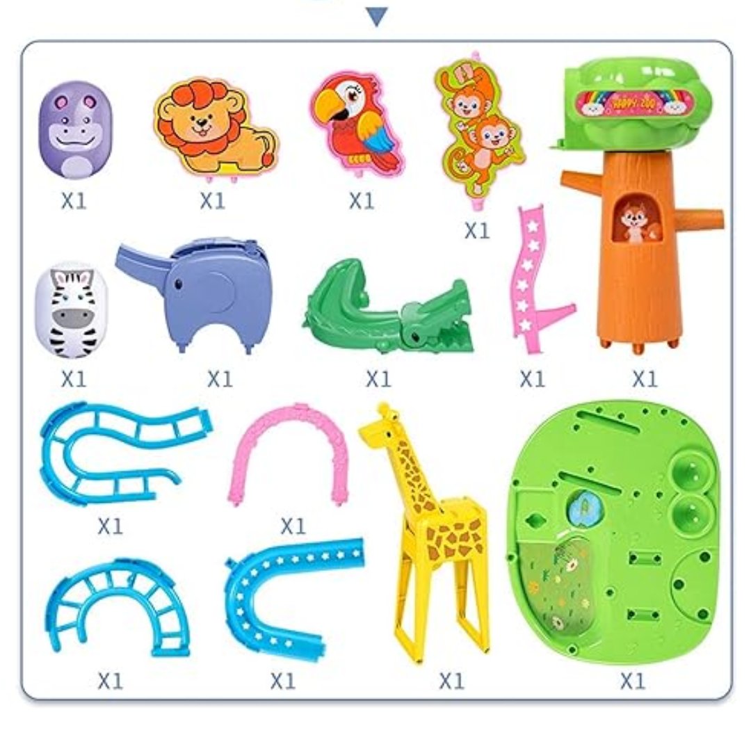 CritterCoaster - Tierrutsche und Baukasten für Kinder ab 3 Jahren - regt zum kreativen Spielen und zur Entwicklung der motorischen Fähigkeiten an
