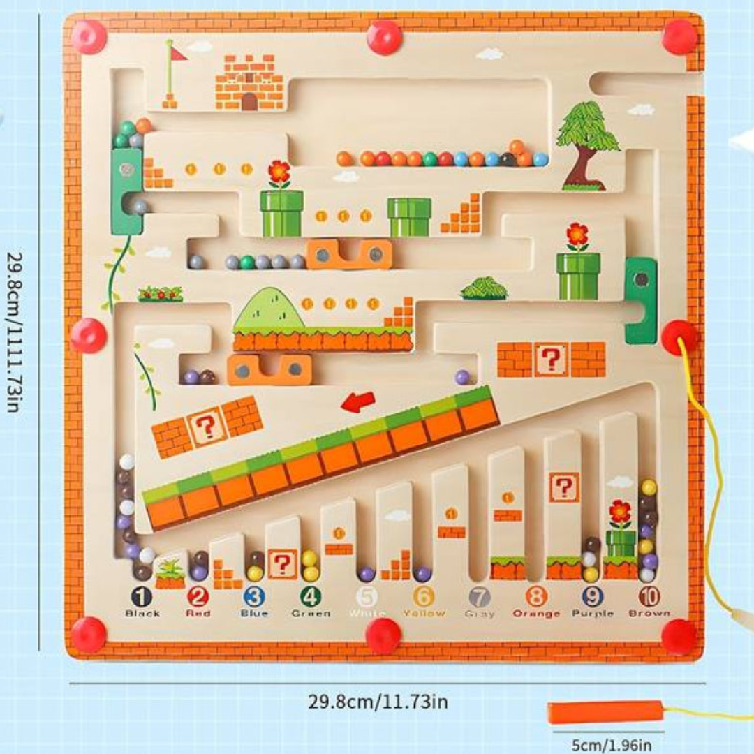 MazeMaster- Montessori Zahlen- und Farbenlabyrinth