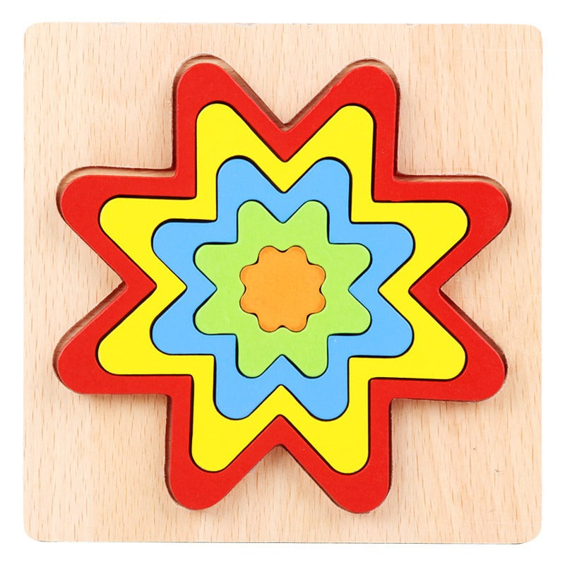 ShapeSort - Holz Montessori Puzzle-Spiel