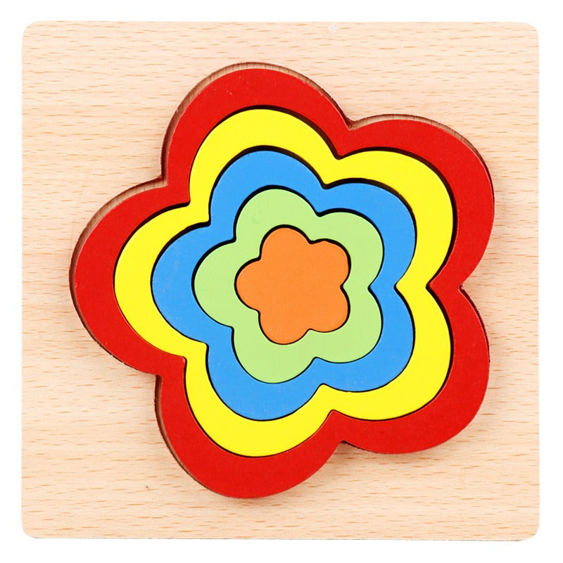 ShapeSort - Holz Montessori Puzzle-Spiel