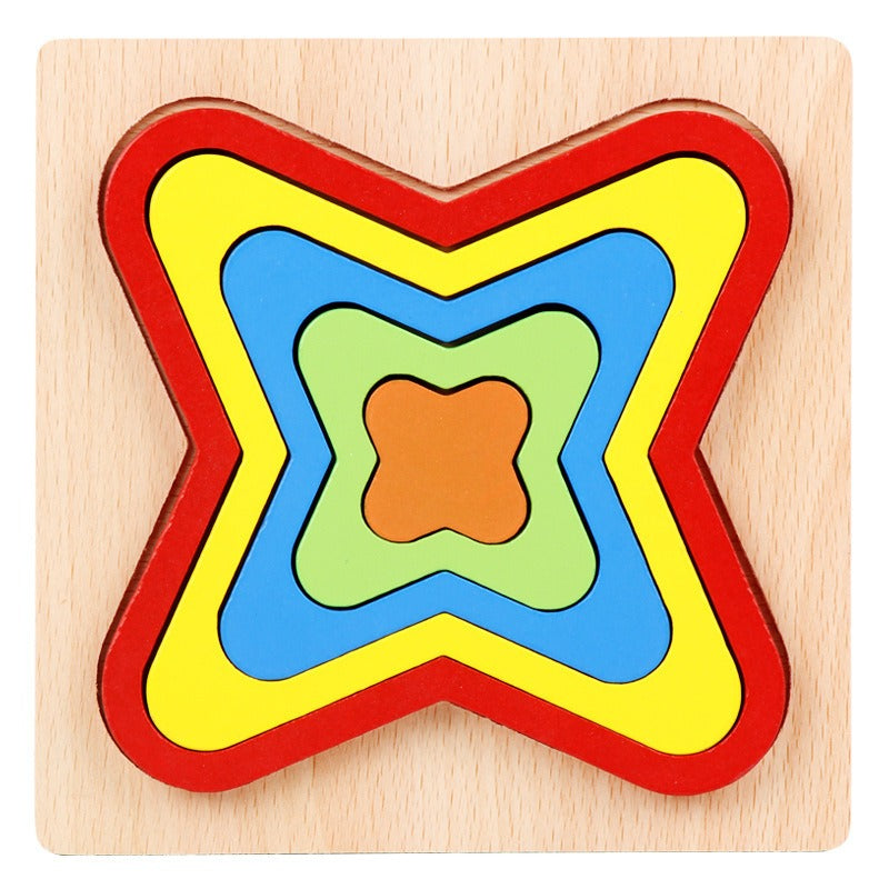 ShapeSort - Holz Montessori Puzzle-Spiel