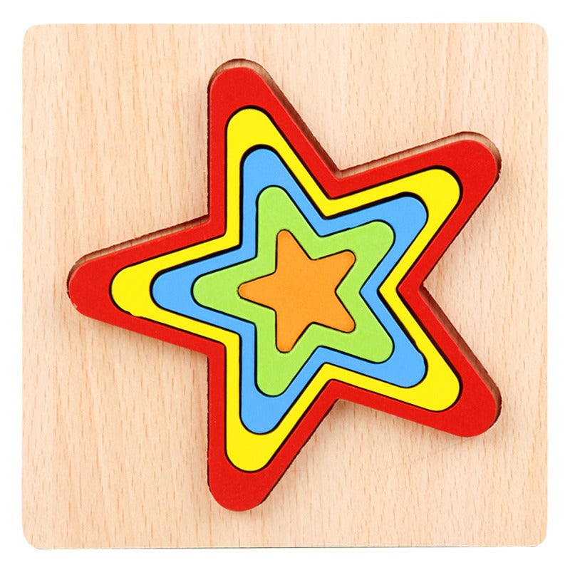 ShapeSort - Holz Montessori Puzzle-Spiel