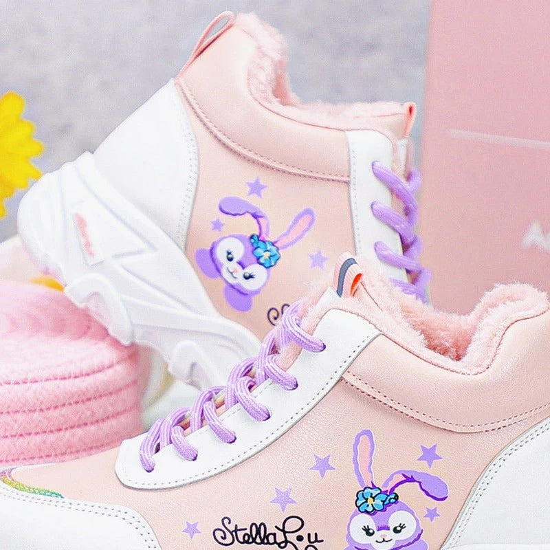 Stella Lou geïnspireerde hoge sneakers
