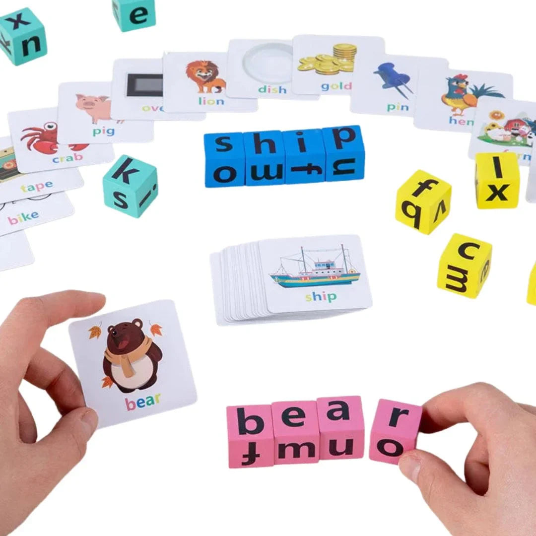 WordBlocks – Holz-Wortlernspiel für Kinder ab 3 Jahren