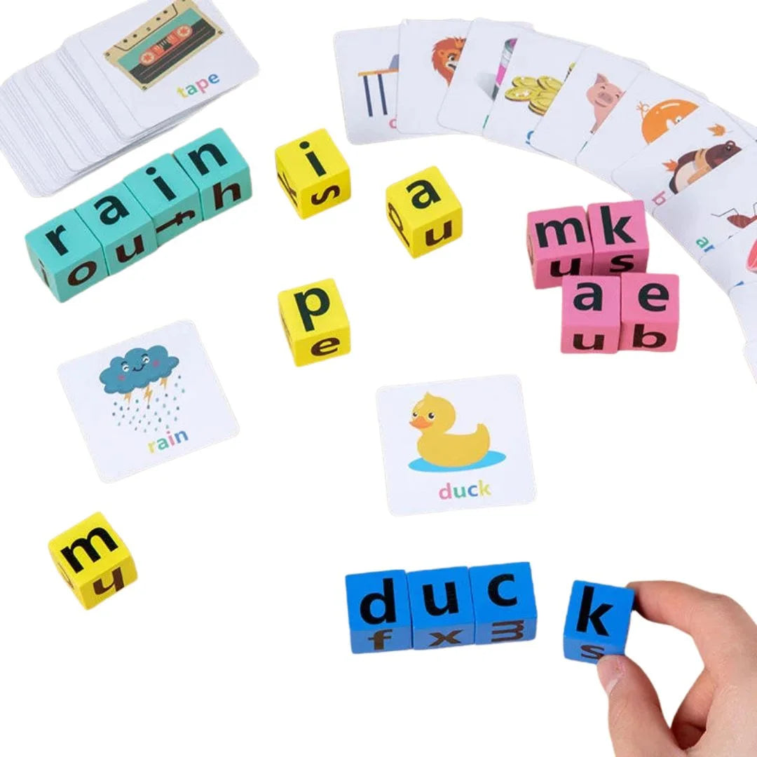 WordBlocks – Holz-Wortlernspiel für Kinder ab 3 Jahren