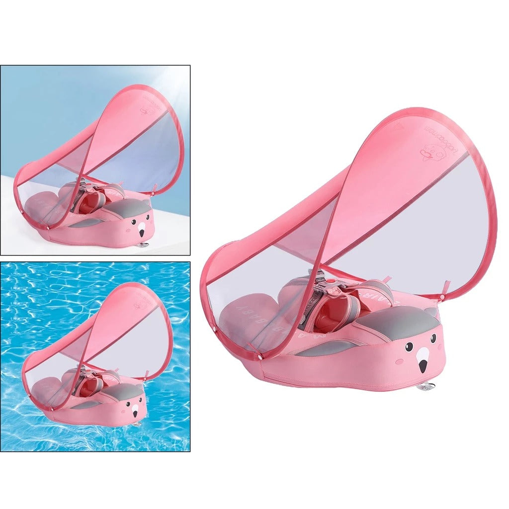 SplashGuard – Nicht-aufblasbarer Schwimmtrainer aus Schaum mit Sonnenschutz – Für Babys von 3–24 Monaten