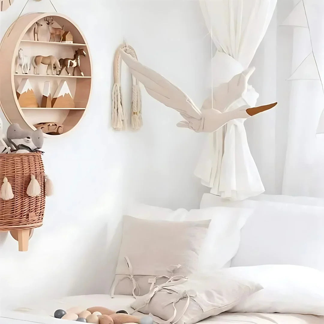 DreamSwan – Weiche Hängende Schwan Deko fürs Kinderzimmer