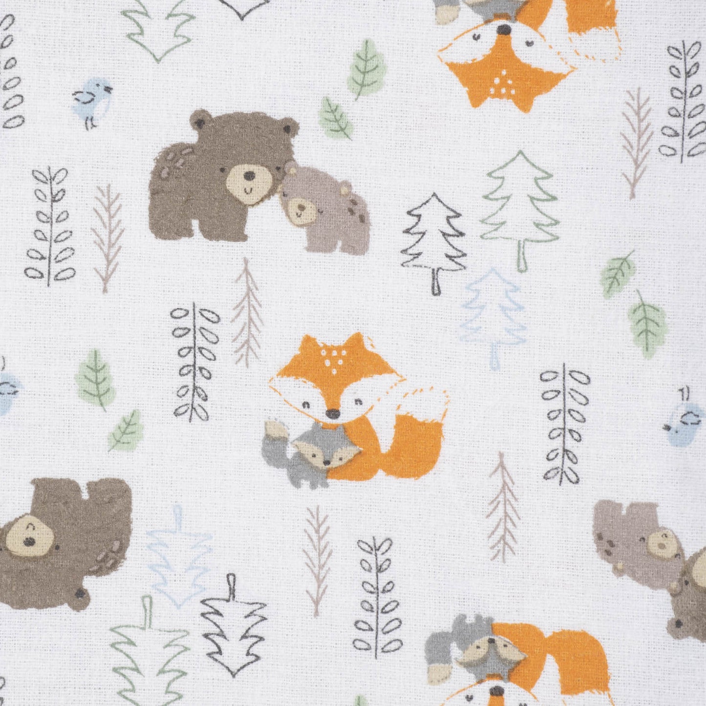 5-pack babyjongens Woodland flanellen dekentjes